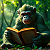 Poetry: Herein lies a jungle library,  a green cathedral of leaf and light,  where one wise ape, our...