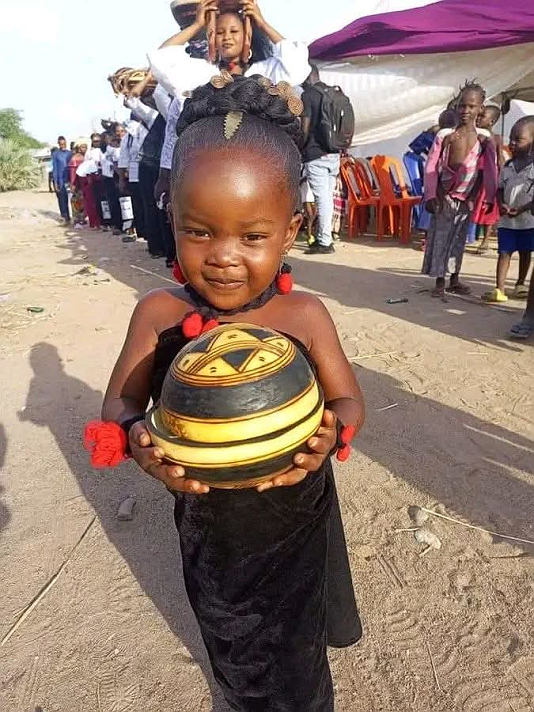Proud of her tradition..❤️❤️♥️